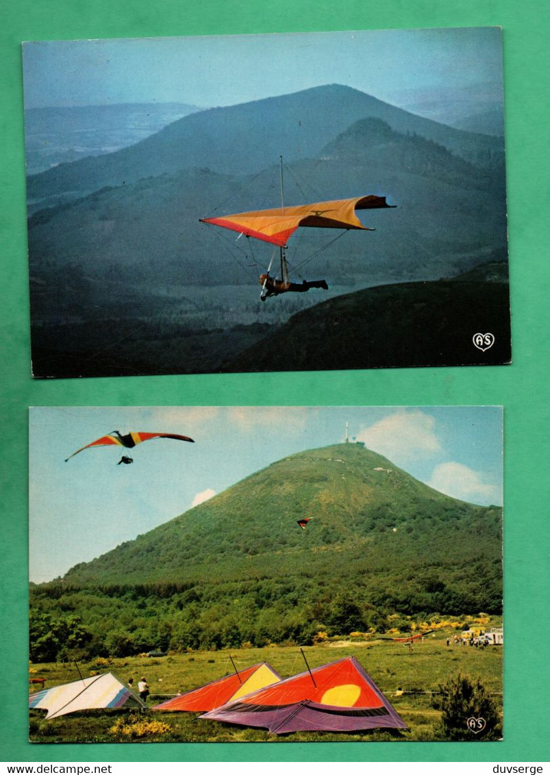 parachutisme parapente delta plane ailes delta lot de 9 cartes postales hang gliding