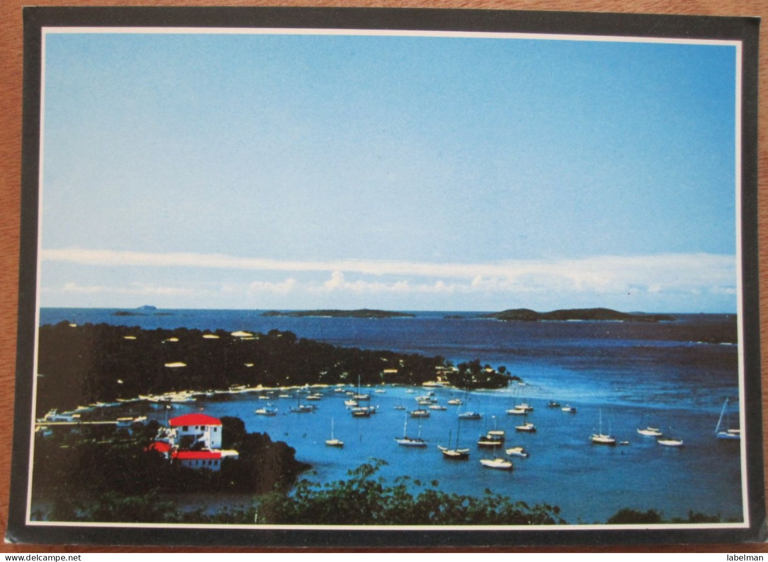 UNITED STATES USA VIRGIN ISLANDS CRUZ BAY HARBOUR ST THOMAS PHOTO POSTCARD ANSICHTSKARTE PICTURE CARTOLINA CARD - East Hampton