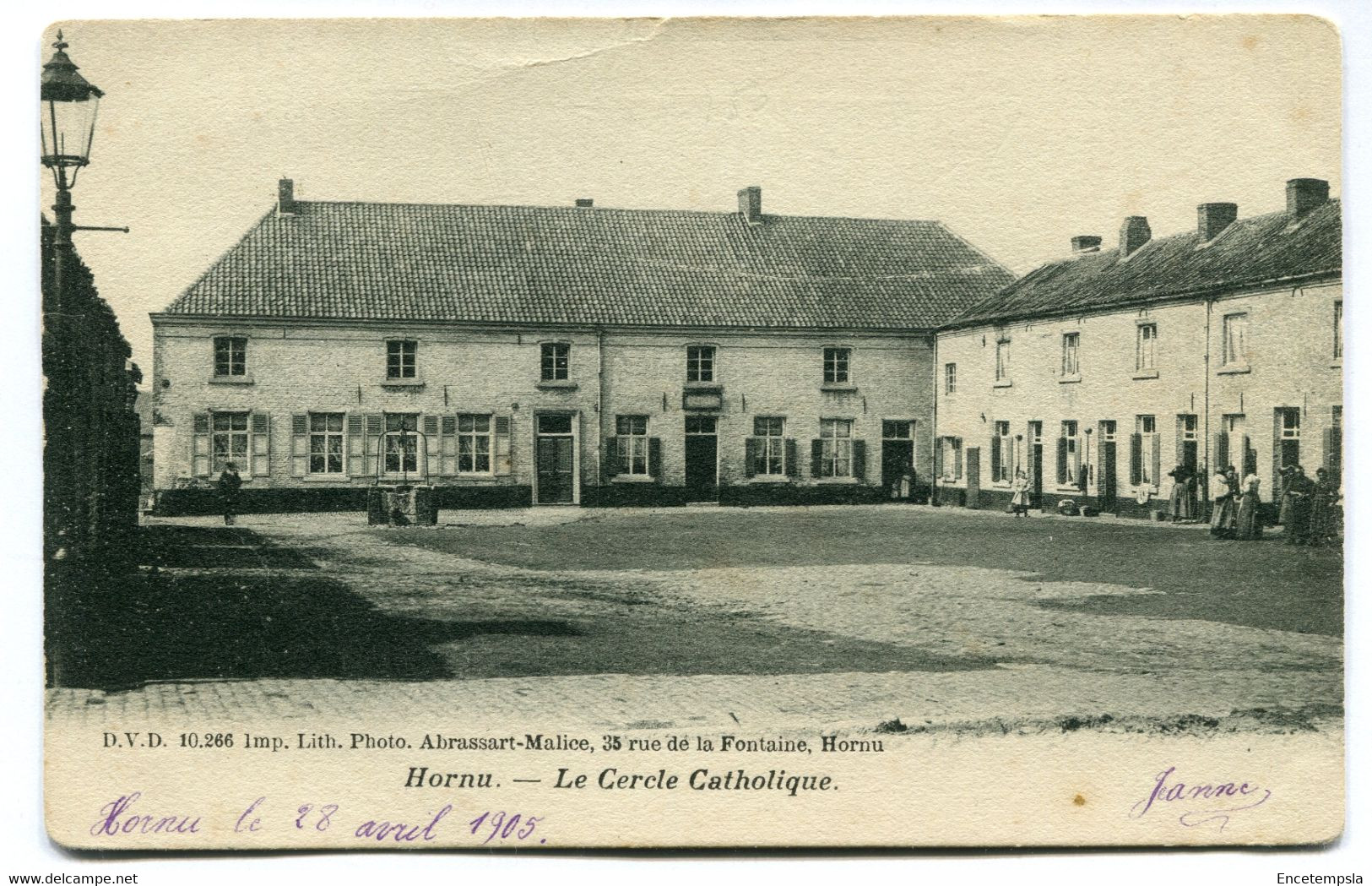 CPA - Carte Postale - Belgique - Hornu - Le Cercle Catholique - 1905 (DG15401) - Boussu