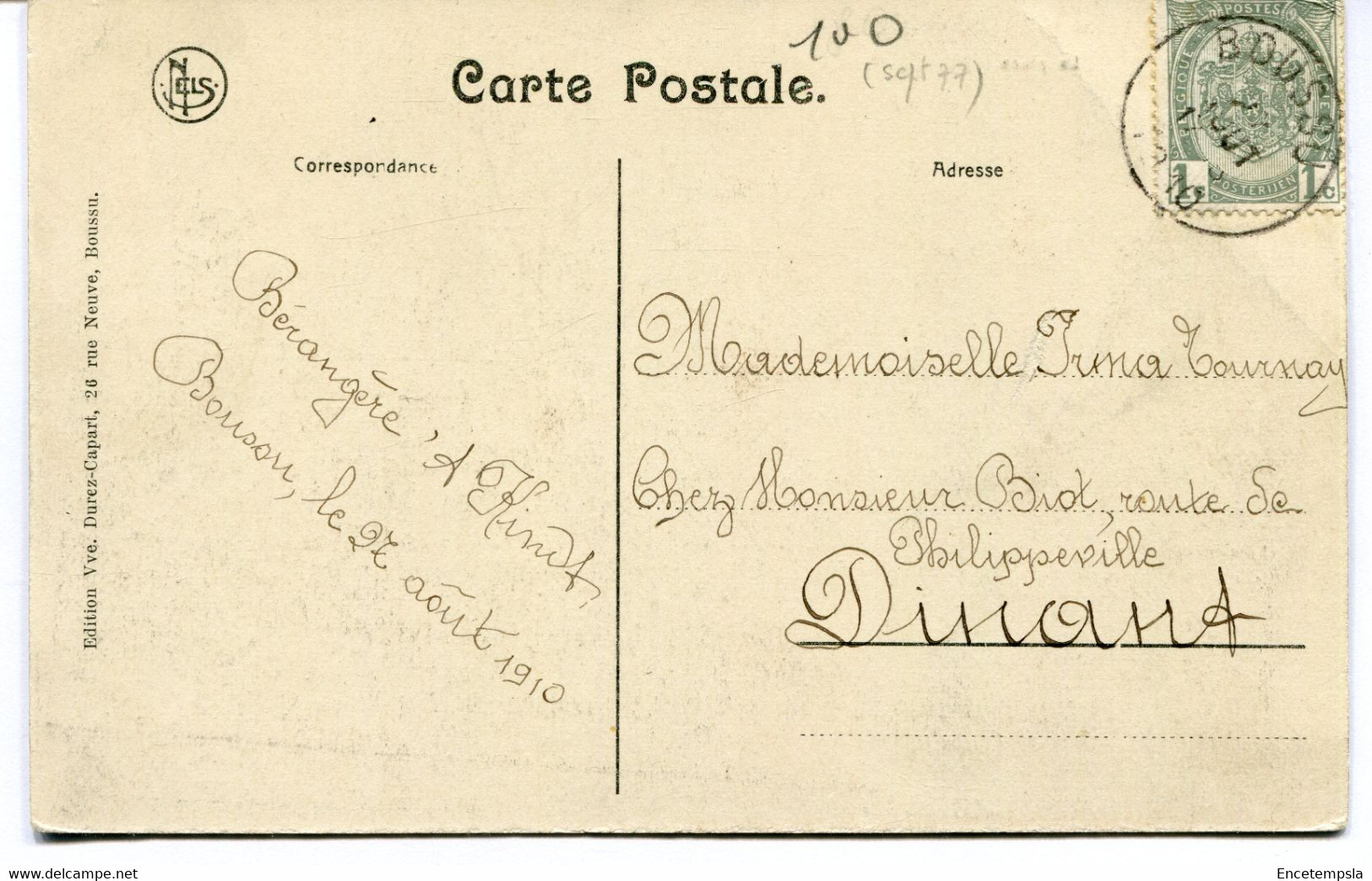 CPA - Carte Postale - Belgique - Boussu - La Place  - 1910  (DG15411) - Boussu