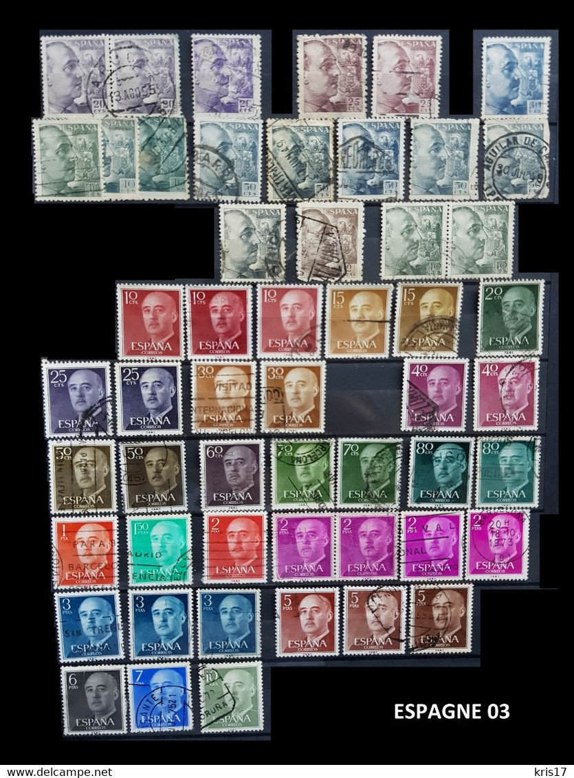 (ti) (03) Lot Timbres Espagne España - Other & Unclassified