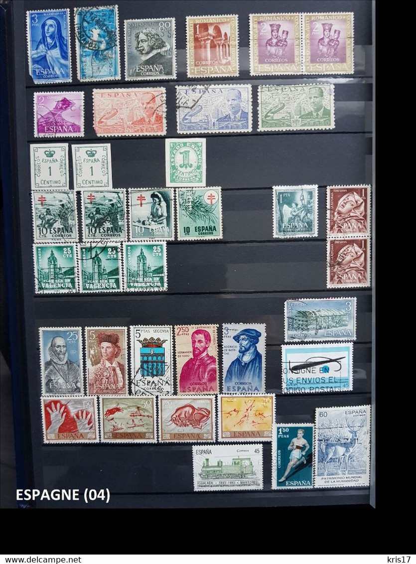 (ti) (04) Lot Timbres Espagne España - Other & Unclassified