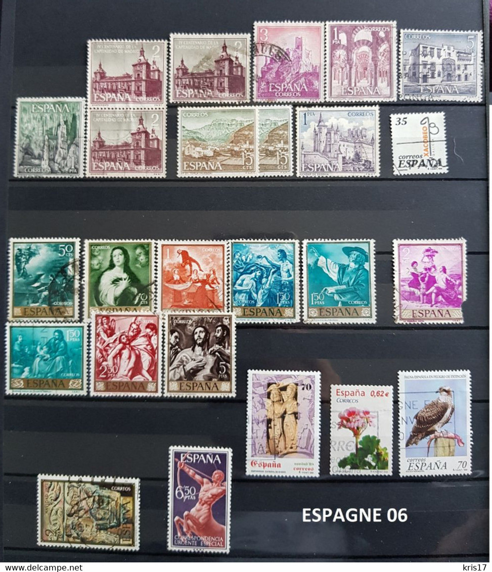 (ti) (06) Lot Timbres Espagne España - Otros & Sin Clasificación