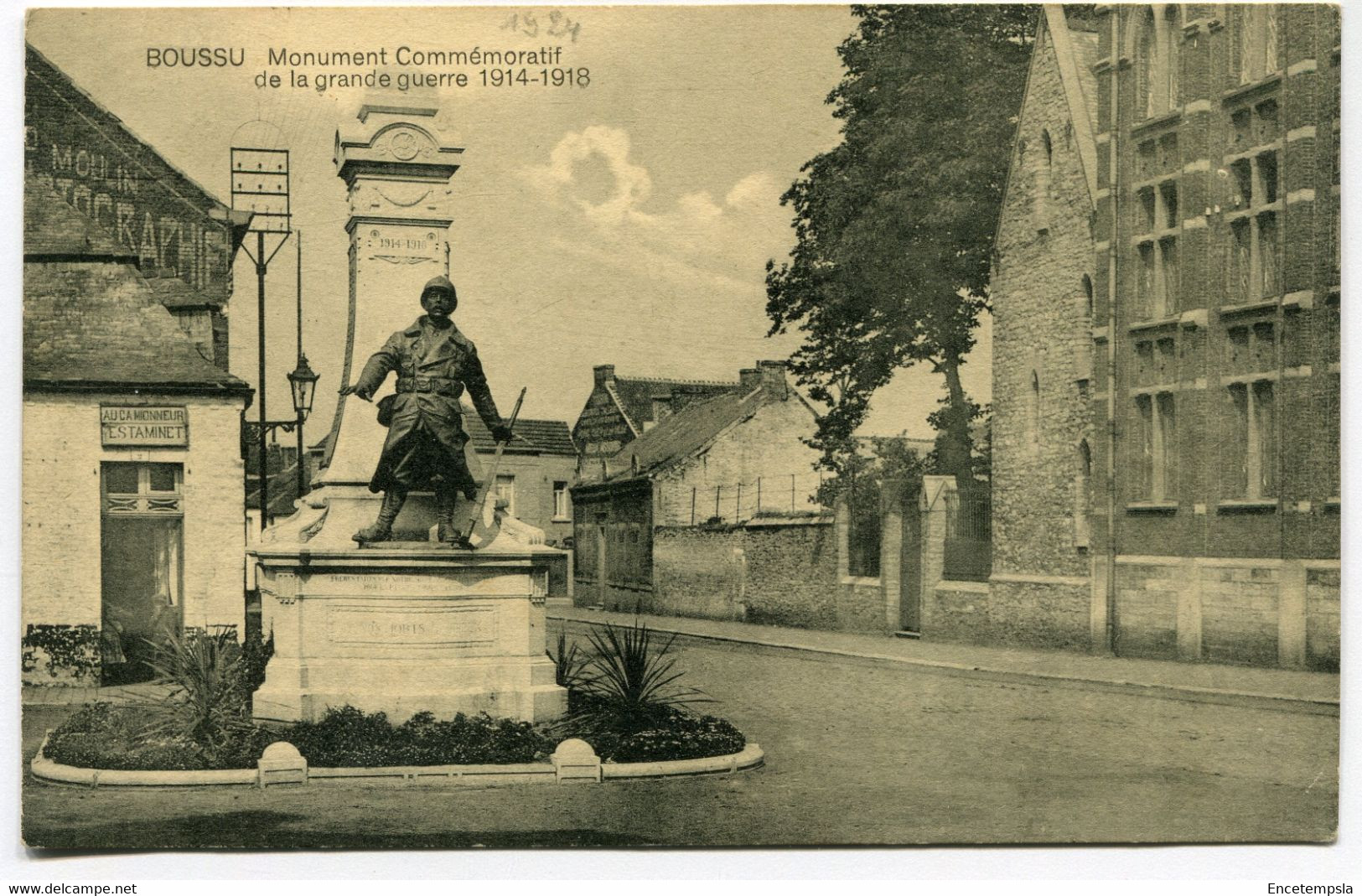 CPA - Carte Postale - Belgique - Boussu - Monument Commémoratif De La Grande Guerre - 1924  (DG15419) - Boussu