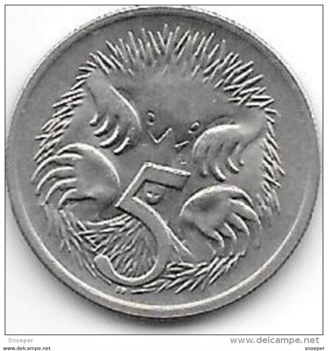 *australia 5 Cents   1970   Km  64   Xf+ - 5 Cents
