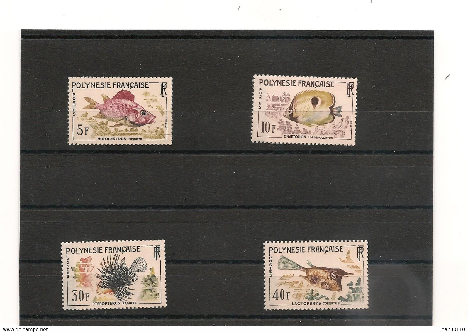 1962 POISSONS N°Y/T : 18/21 (**) CÔTE: 42,50 € - Ungebraucht