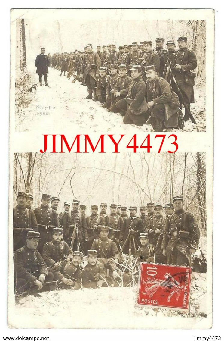 CPA - 2 Vues D'un Groupes De Soldats à Identifier ( Carte écrite De Nancy Le 14 ) Pas De Description - Scans Recto-Verso - Guerra 1914-18