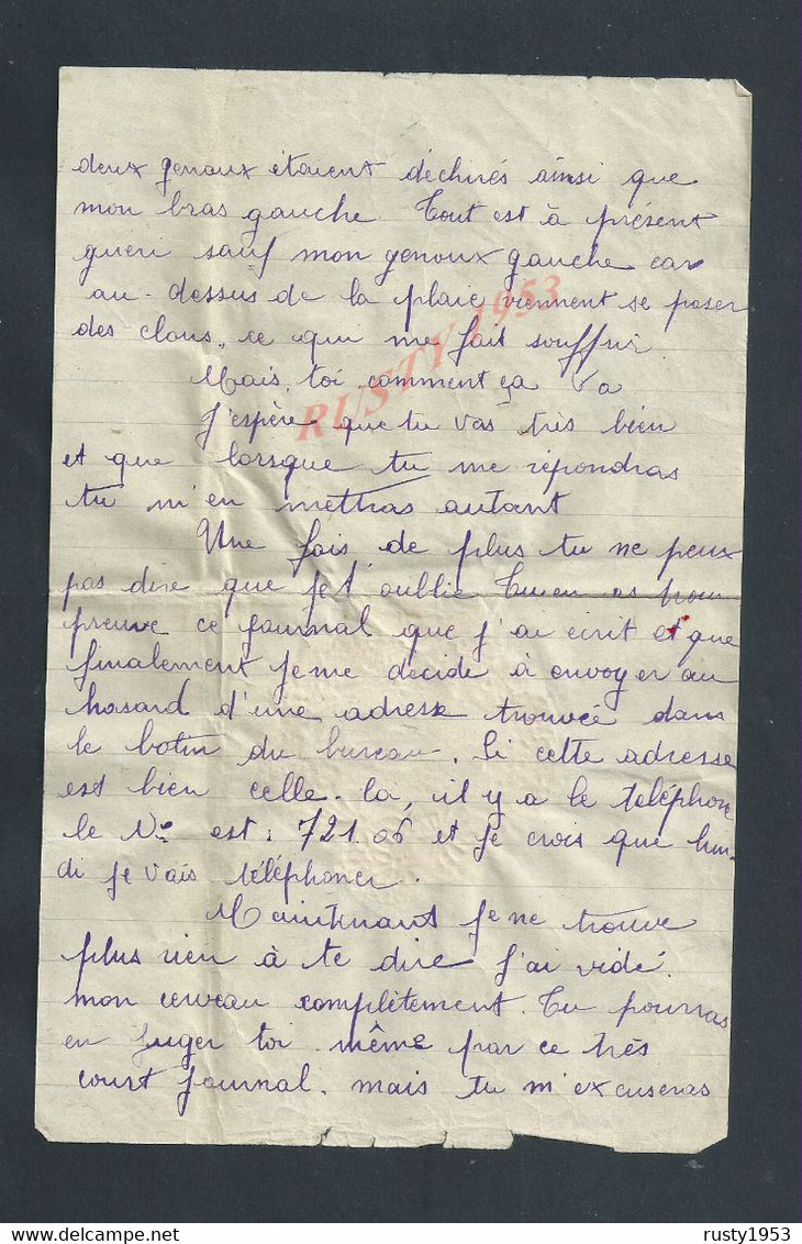 ANCIENNE LETTRE SUR DIVERS RECITS ET DECOUPIS FLEURS ECT PARLE DE ARMENTIERE DE PARIS & LISIEUX LIRE : - Flores