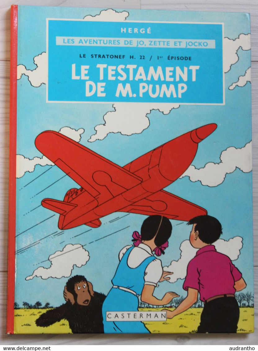 BD 1966 Les Aventures De Jo Zette Et Jocko Hergé Casterman Le Testament De M. Pump - Jo, Zette & Jocko