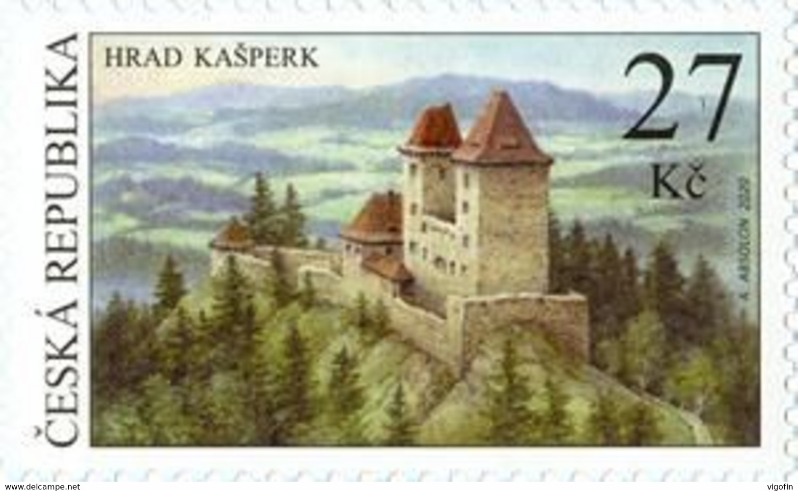 CZ 2020-1064 The Castle Kašperk, CZECH,. 1v, MNH - Unused Stamps