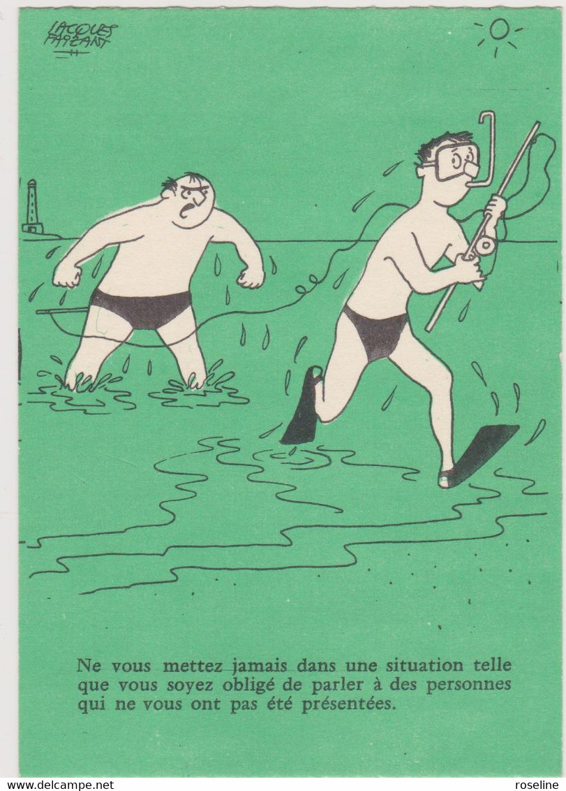 FAIZANT Jacques Ed Pulcinella - Humour Plage Plongée Sous Marine - CPSM 10.5x15 TBE Neuve - Faizant