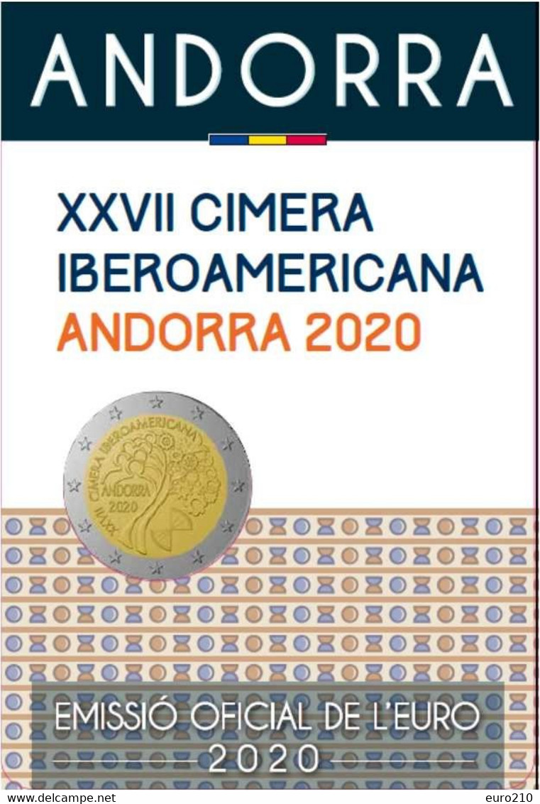 ANDORRA - 2 Euro 2020 - 27o Vertice Iberoamericano Ad Andorra - Andorre