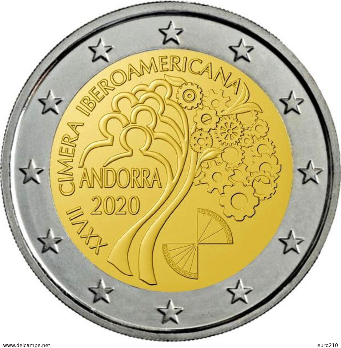 ANDORRA - 2 Euro 2020 - 27o Vertice Iberoamericano Ad Andorra - Andorre