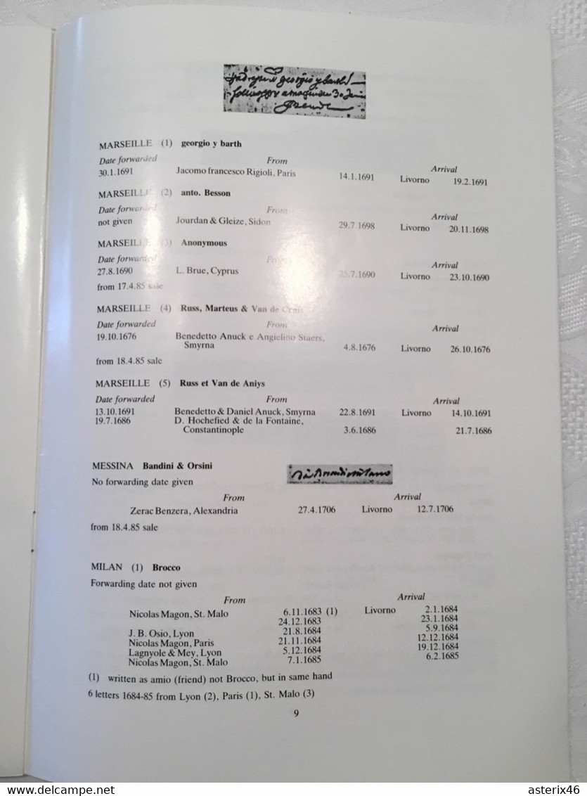 The Development Of European Forwarding Agents Robson Lowe 1987 - Vorphilatelie