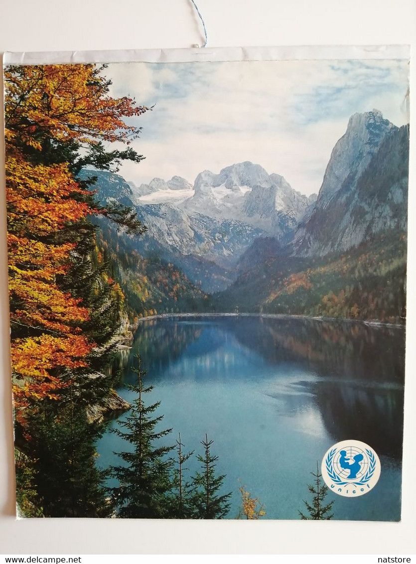 1977..SWITZERLAND.. VINTAGE CALENDAR..UNICEF - Grand Format : 1971-80