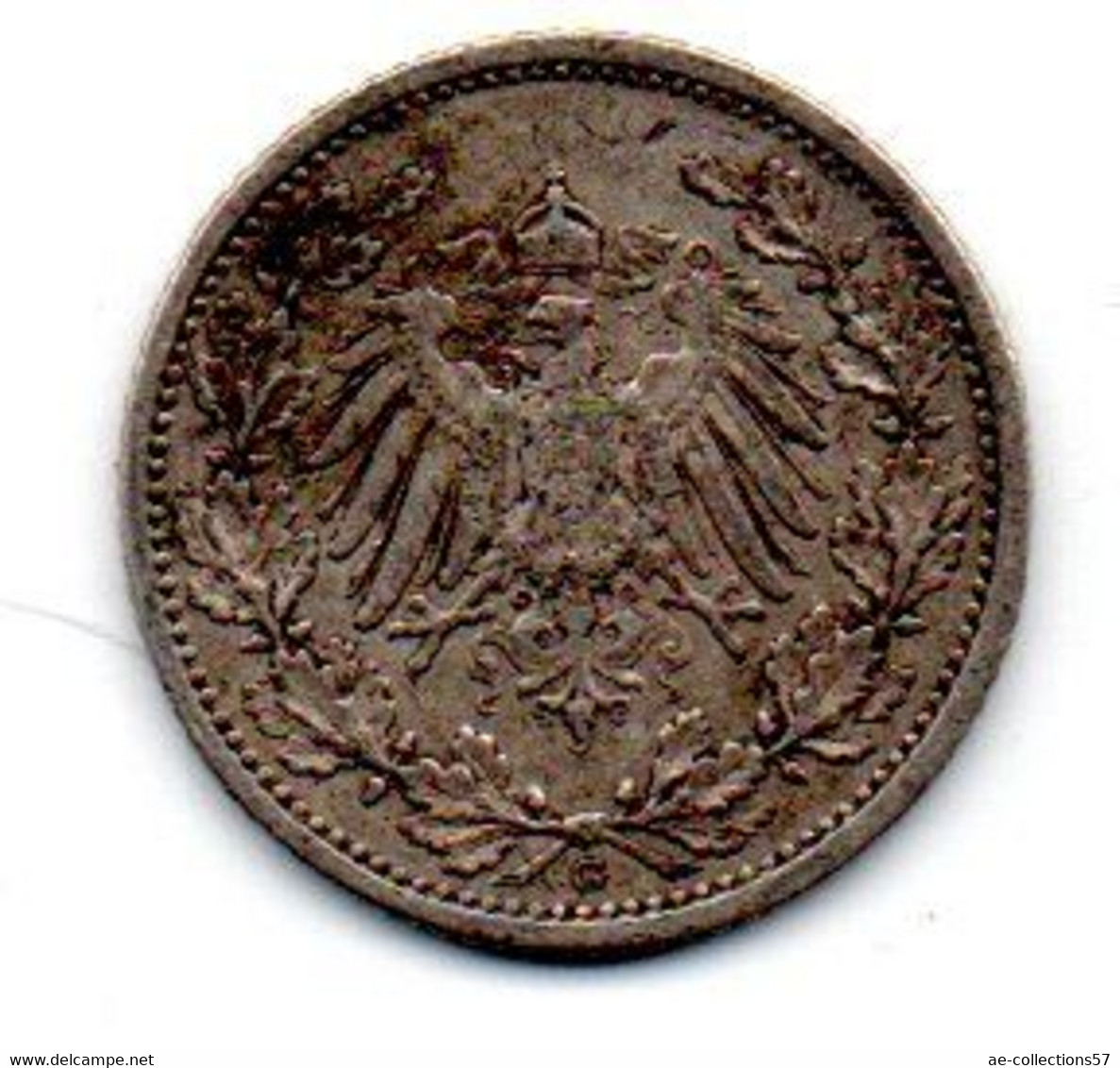 Allemagne -  1/2 Mark 1905 G - TTB+ - 1/2 Mark