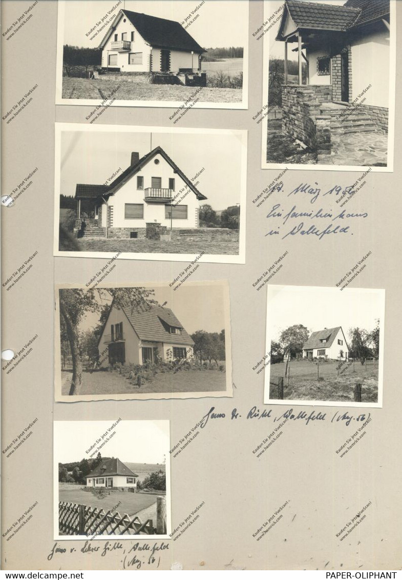 5250 RÜNDEROTH - WALLEFELD, 6 Kleinphotos 1956 Von Div. Häusern, Mit Text - Lindlar