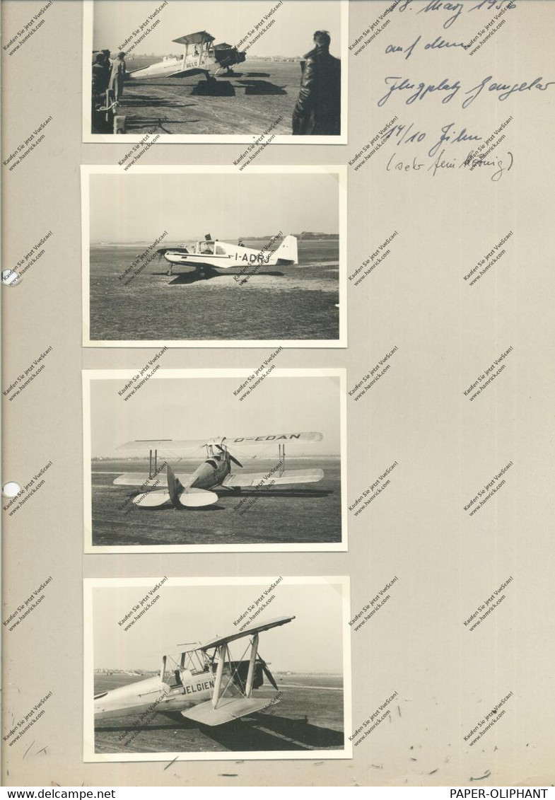 5205 SANKT AUGUSTIN - HANGELAR, 4 Kleinphotos Von Flugzeugen 1956 - St. Augustin