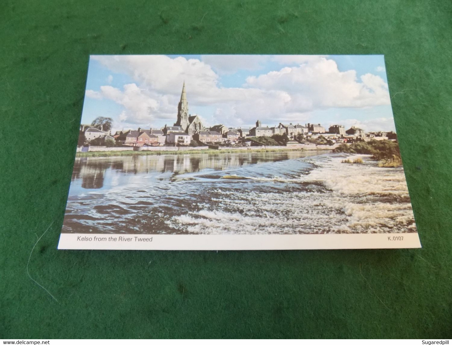 VINTAGE SCOTLAND: Kelso From The River Tweed Colour Dennis - Roxburghshire