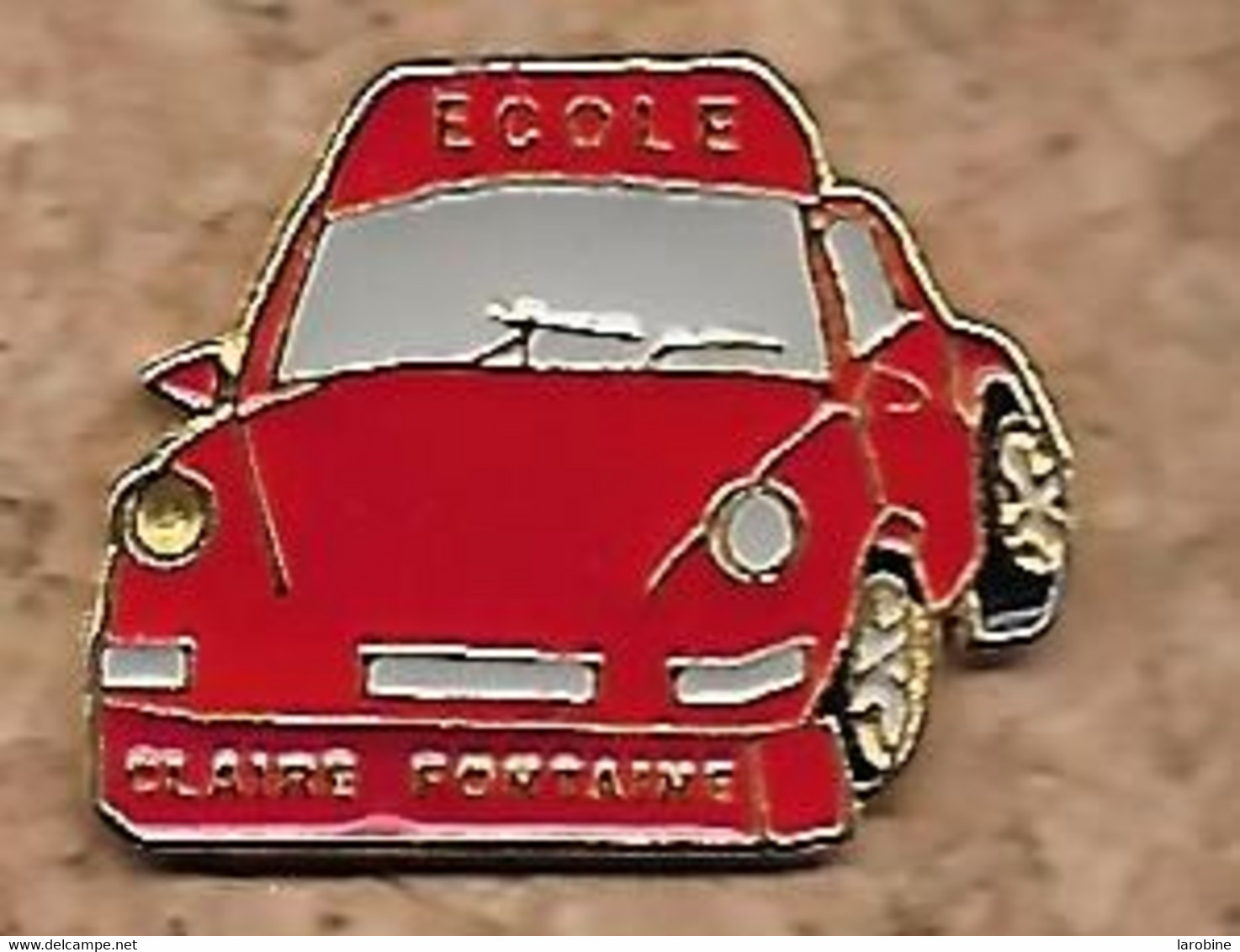 @@ Porsche Rouge école Claire Fontaine (2.4x3) @@aut01a - Porsche