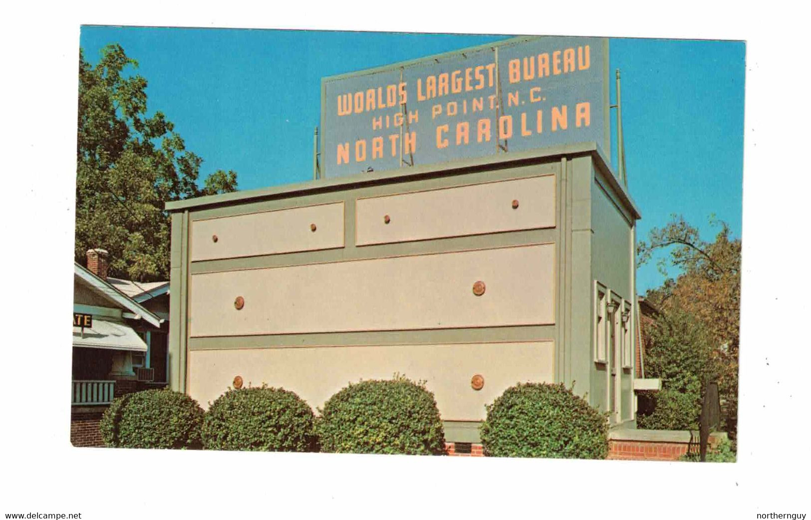 HIGH POINT, North Carolina, USA, The World's Largest BUREAU, 1968 Chrome Postcard - High Point