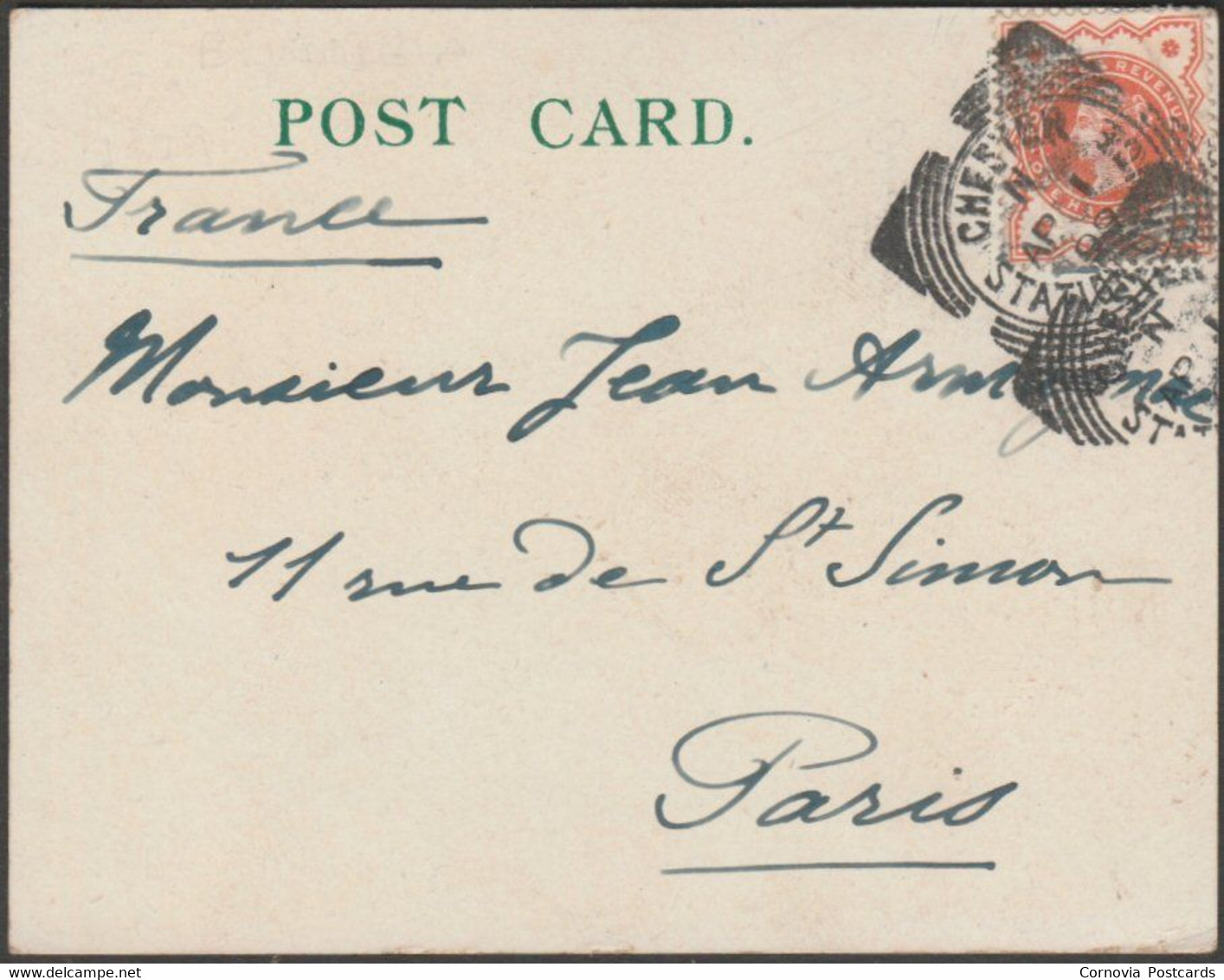 Court Card, Multiview, Chester, Cheshire, 1899 - FW Chapman Postcard - Chester