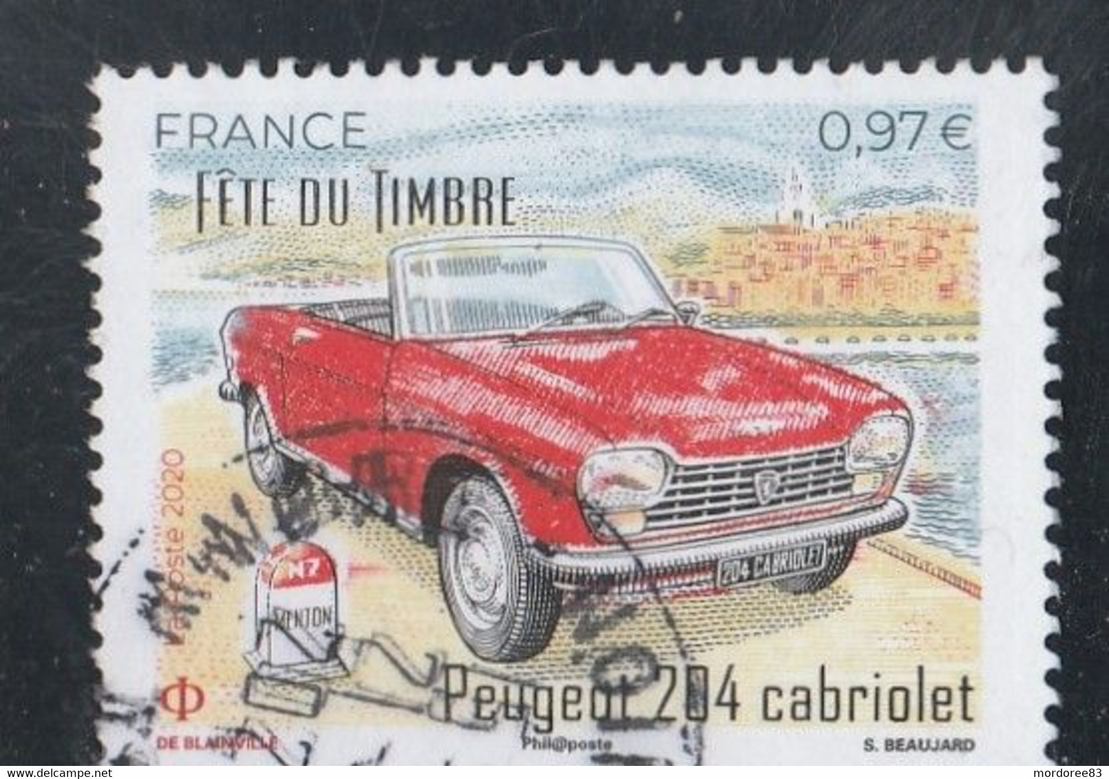 FRANCE 2020 PEUGEOT 204 CABRIOLET OBLITERE  YT 5390 - Used Stamps