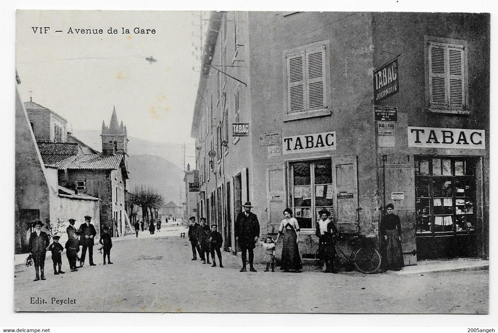 38 Dép.- Vif - Avenue De La Gare -  Edit. Peyclet -  Carte Postale Non Voyagé, Dos Séparé, écrit Au Dos 1913, - Vif