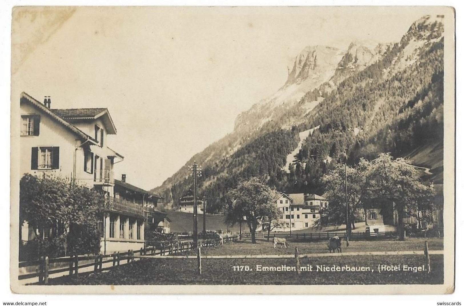 EMMETTEN: Hotel Engel ~1925 - Emmetten