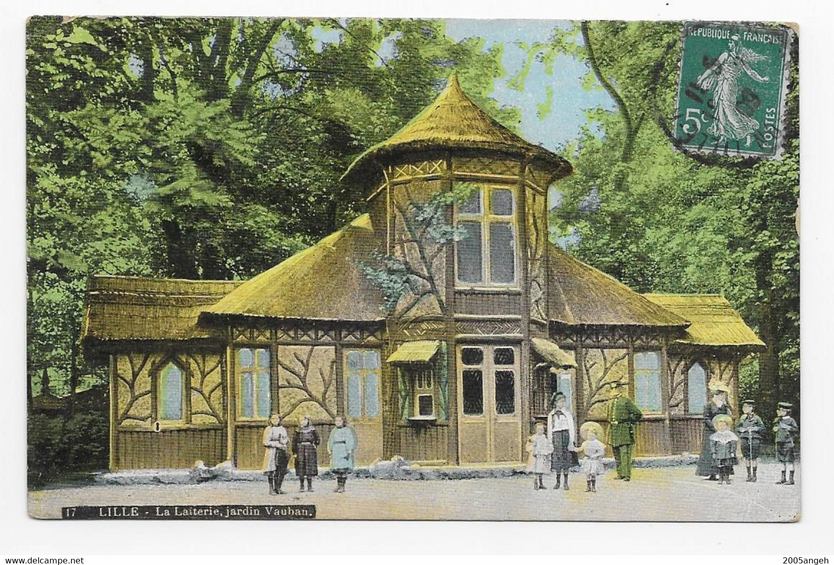 59 Dép.- 17 Lille - La Laiterie, Jardin Vauban.  AQUA PHOTO. Carte Postale Ayant Voyagé En 1909, Dos Séparé, Quelques - Lille