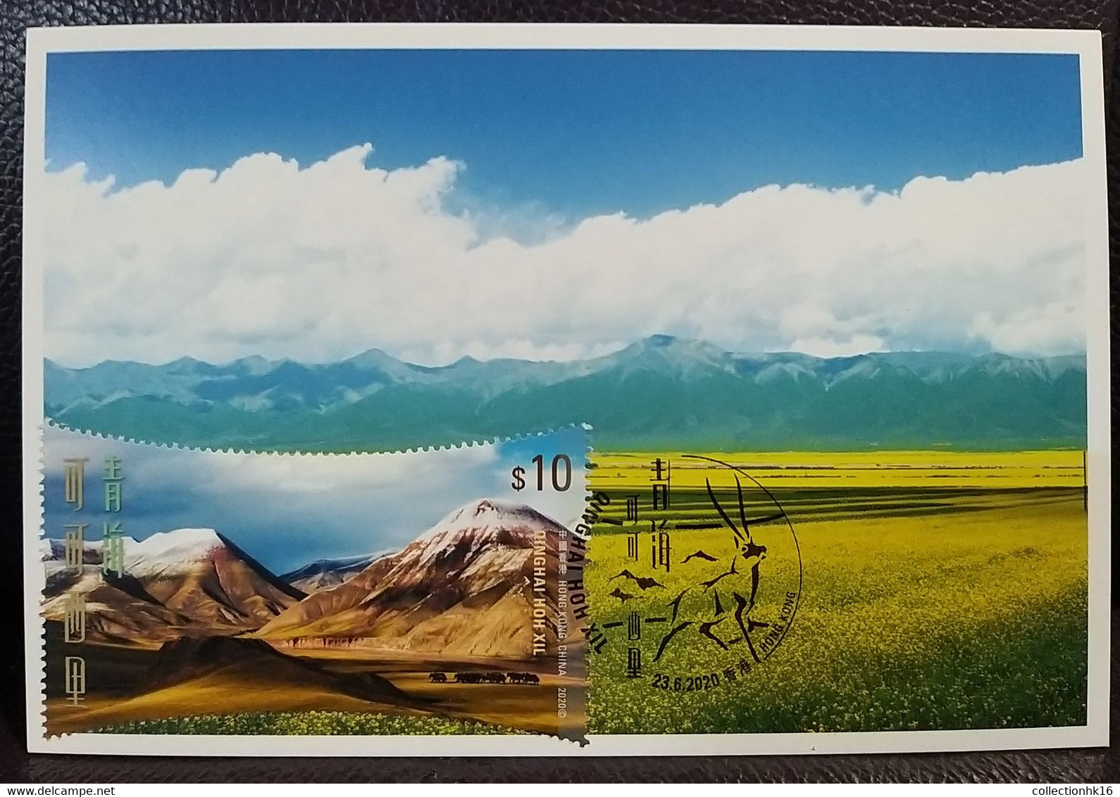 World Heritage China Qinghai Hoh Xil 青海可可西里 Nature Reserve Maximium Card MC A - Maximumkaarten