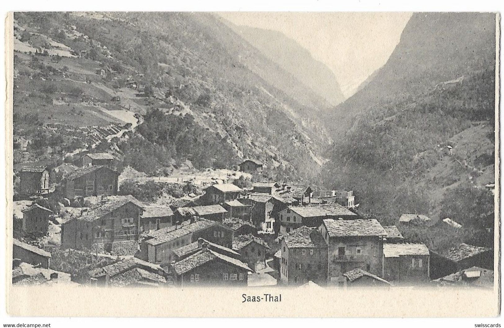SAAST-THAL: Dorfteil Stalden? ~1900 - Stalden