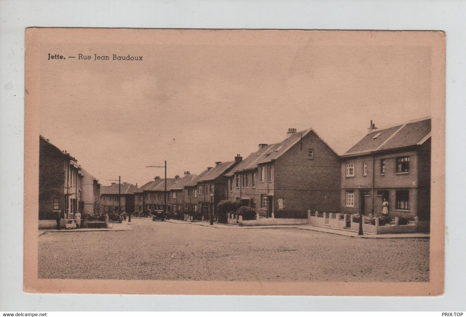 REF2755/ CP-PC Jette - Rue Jean Baudoux Animée MINT - Jette