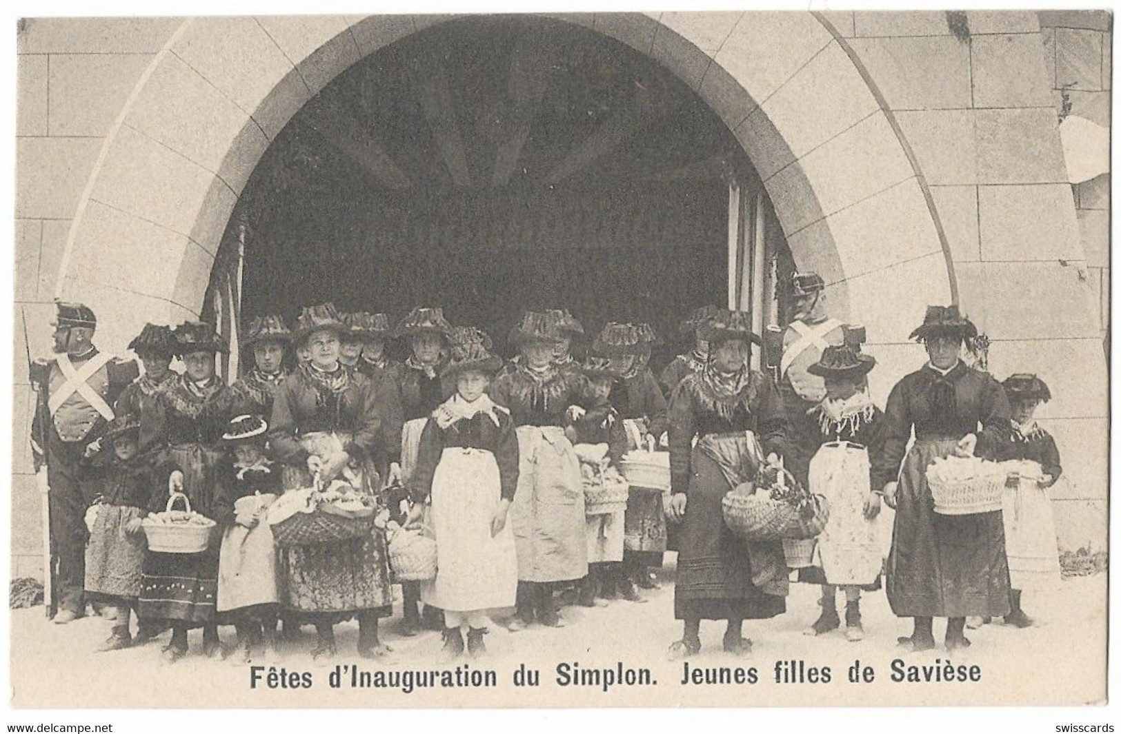 Jeunes Villes De SAVIESE: Fête D'Inauguration Du Simplon ~1910 - Savièse