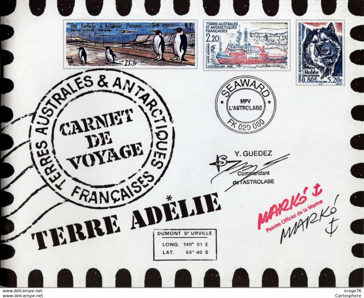 TAAF 2001 - CARNET DE VOYAGE N° C 308 - TIMBRES N° Yvert Et Tellier 308 A 321 - LUXE - Nuevos