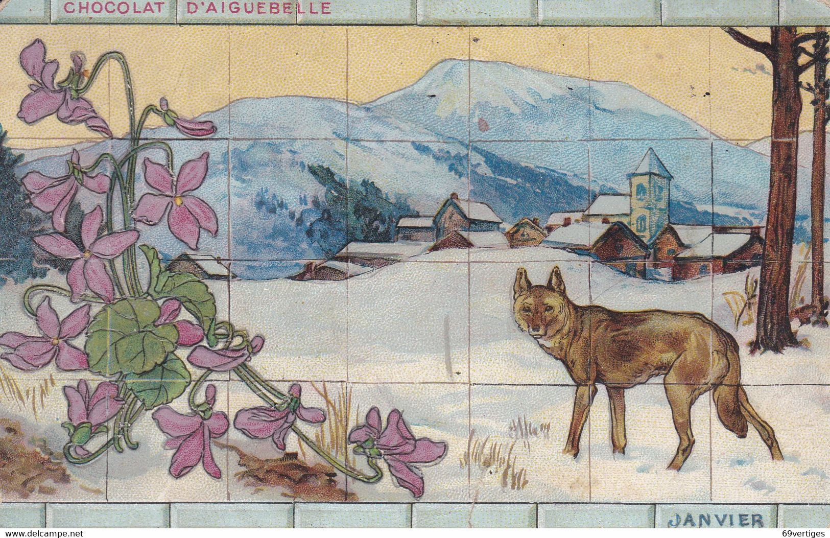 Chocolat D'AIGUEBELLE, "Janvier", Façon Puzzle - Aiguebelle