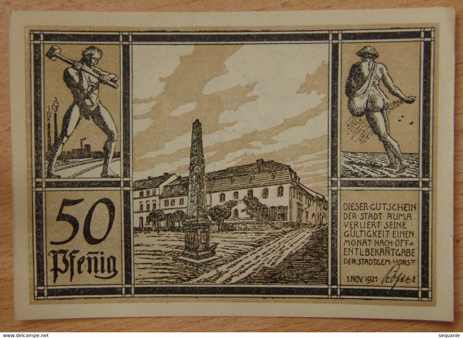 Allemagne Notgeld - 50 Pfennig - AUMA 1921 - Non Classificati