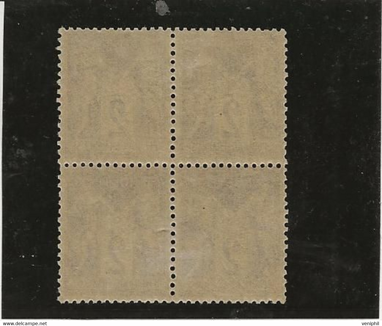 TYPE SAGE N° 85 BLOC DE 4 NEUF -TIMBRES DU HAUT CHARNIERE LES AUTRES XX .TB ANNEE 1877-COTE : 80 € - 1876-1898 Sage (Tipo II)