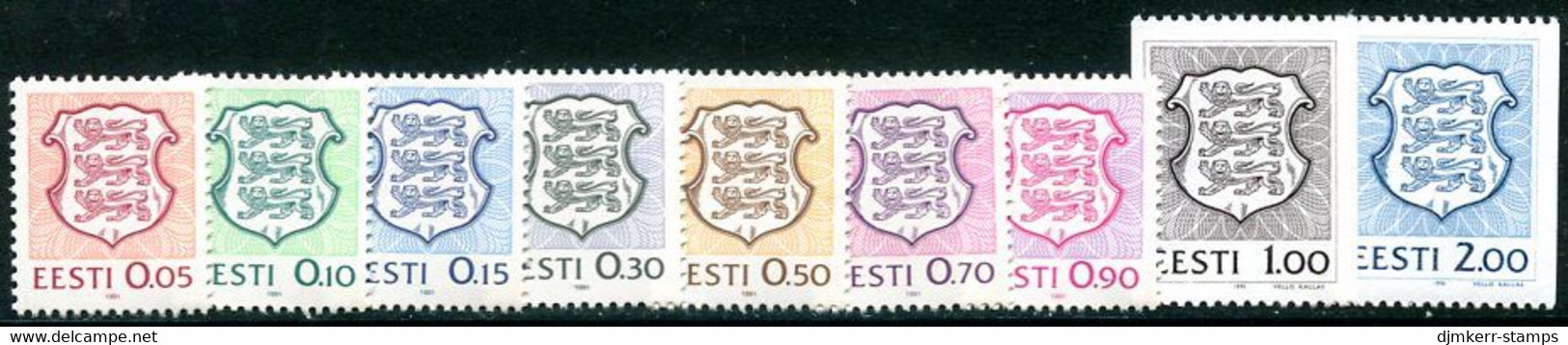 ESTONIA 1991Arms Definitives  MNH / **.  Michel 165-73 - Estonie