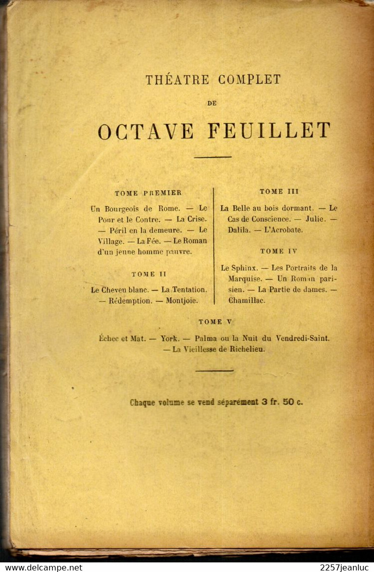 Edouard Pailleron  De L'Académie Française  - Le Monde Ou L'on S'ennuie    - Editions Calmann Lévy - Otros Clásicos