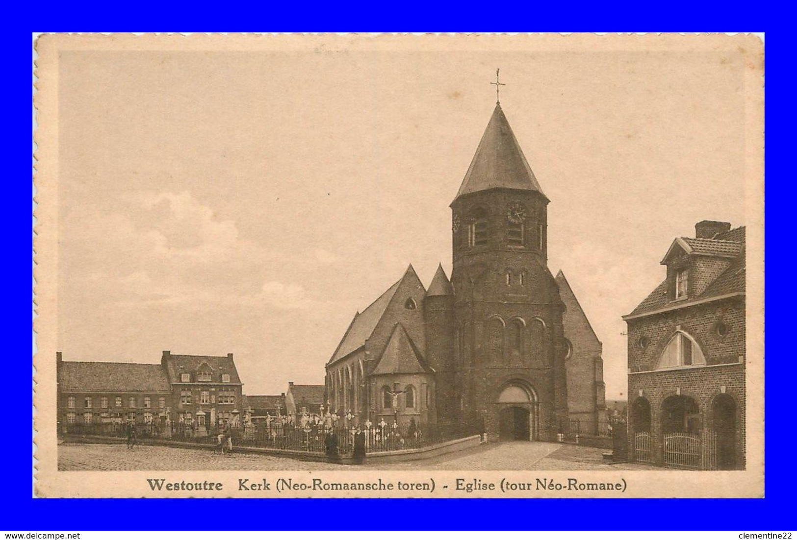 Westoutre   église  ( Scan Recto Et Verso ) - Heuvelland