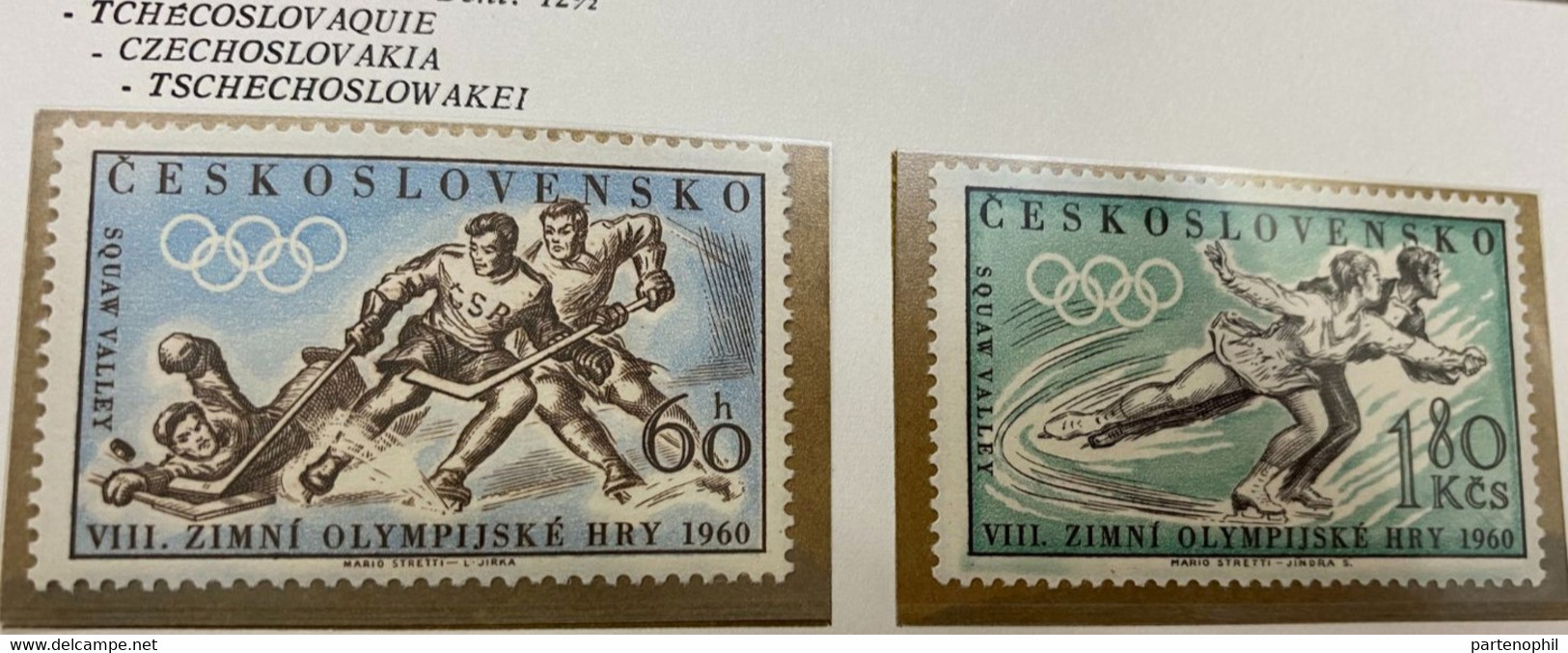 Cecoslovacchia - Squaw Valley 1960 - Winter Olimpic Games / Sports / Giochi Olimpici - Set MNH - Winter 1960: Squaw Valley