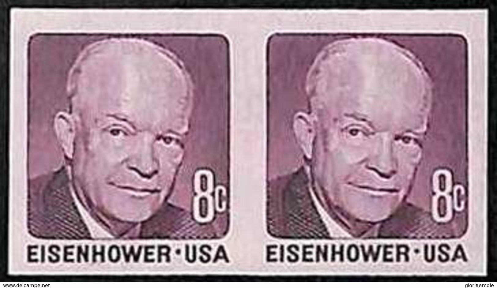 94785a - USA - STAMPS - SC # 1402a IMPERF PAIR - MNH   Eisenhower - Variedades, Errores & Curiosidades