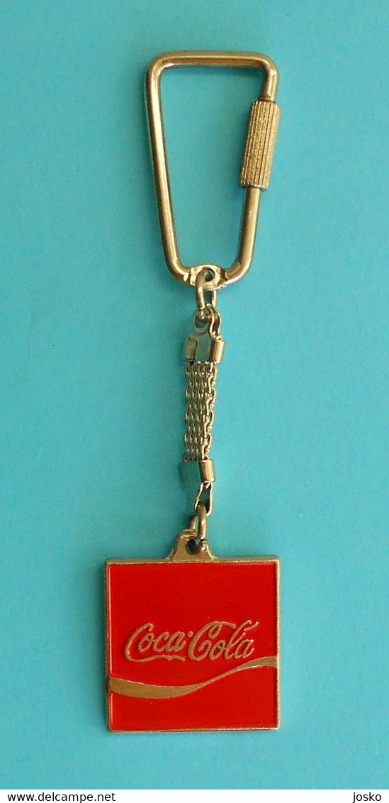 COCA-COLA ... Nice Old And Rare Keychain ... Mint In The Original Packaging * Keyring Key-ring Porte-clé Schlüsselring - Schlüsselanhänger