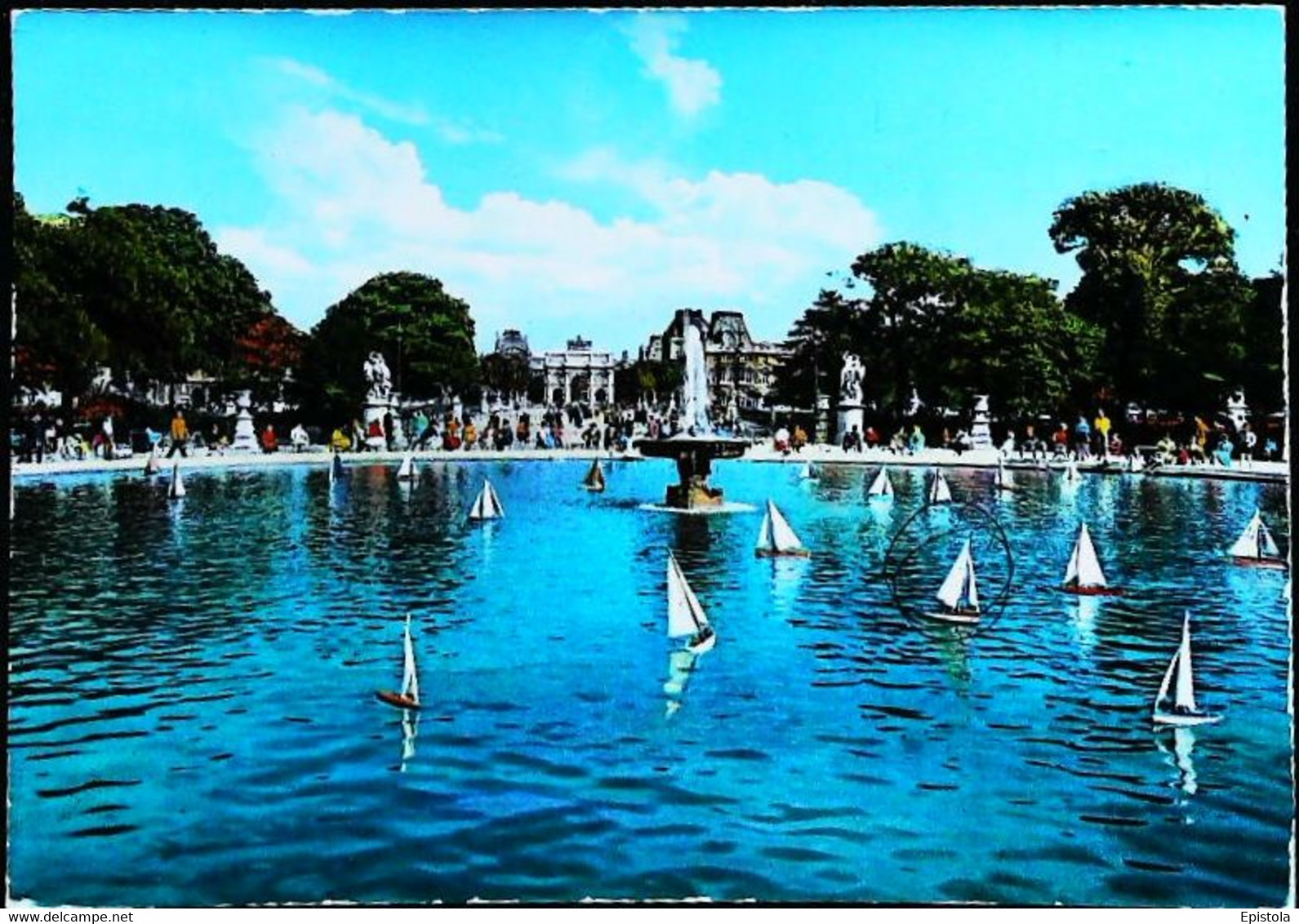 ►   Paris Jardin Tuileries Petits Bateaux Voliliers 1966Flamme   Communications Après 20 H Moins Chères - Jeux Et Jouets