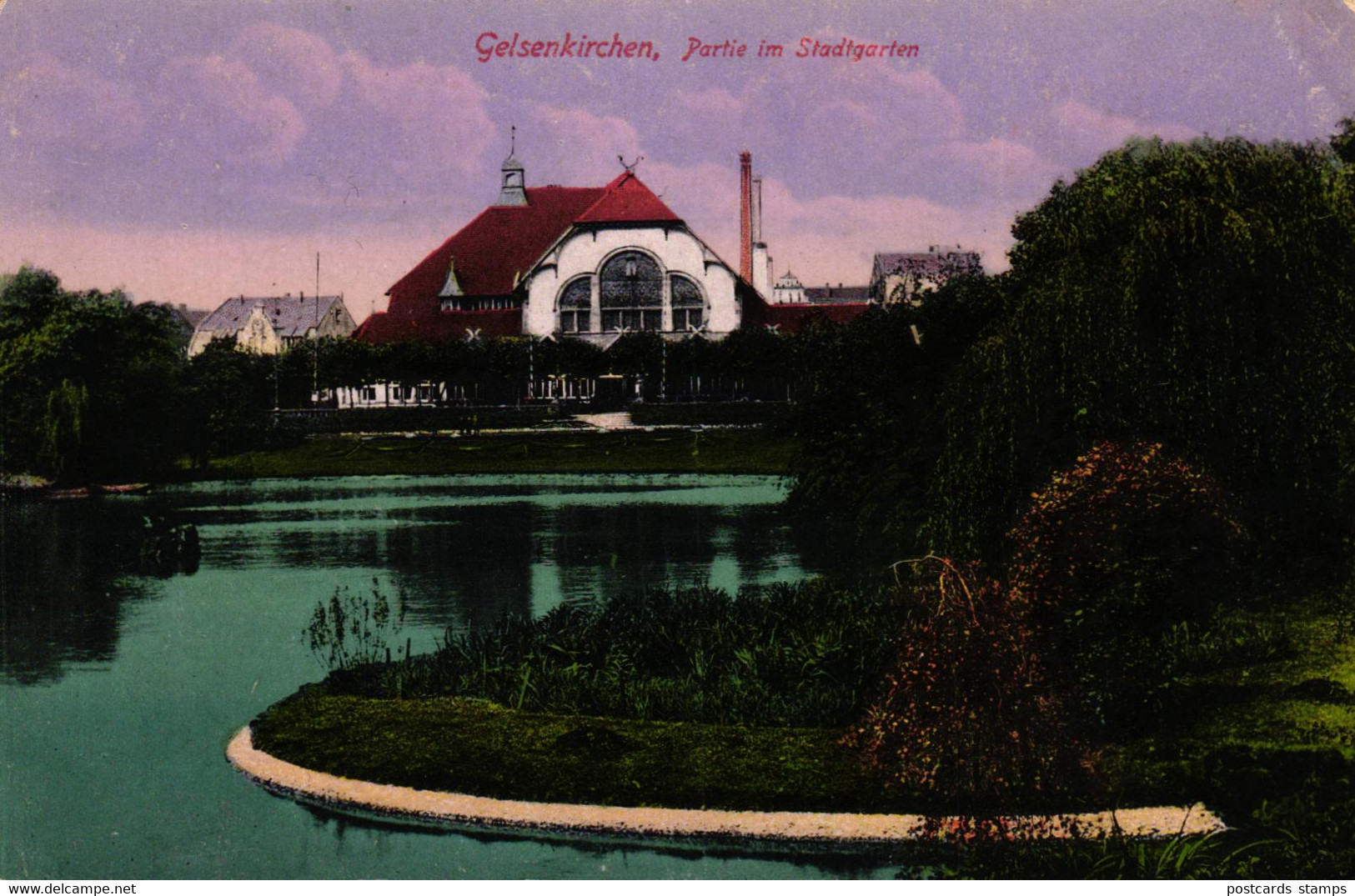 Gelsenkirchen, Partie Im Stadtgarten, 1916 - Geilenkirchen