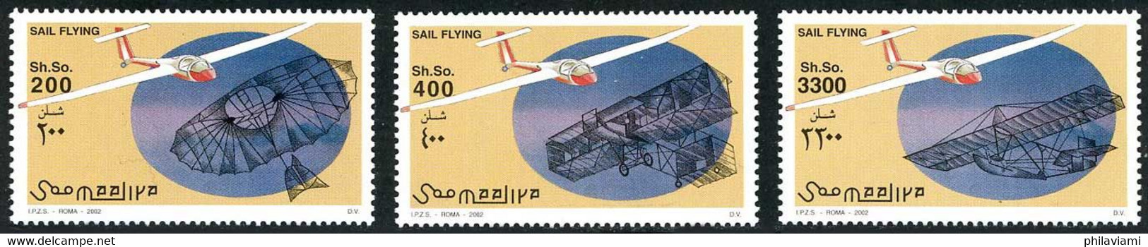 Somalie Somalia 2002 Gliders Planeurs Wright  Lilienthal Modernes - Other (Air)