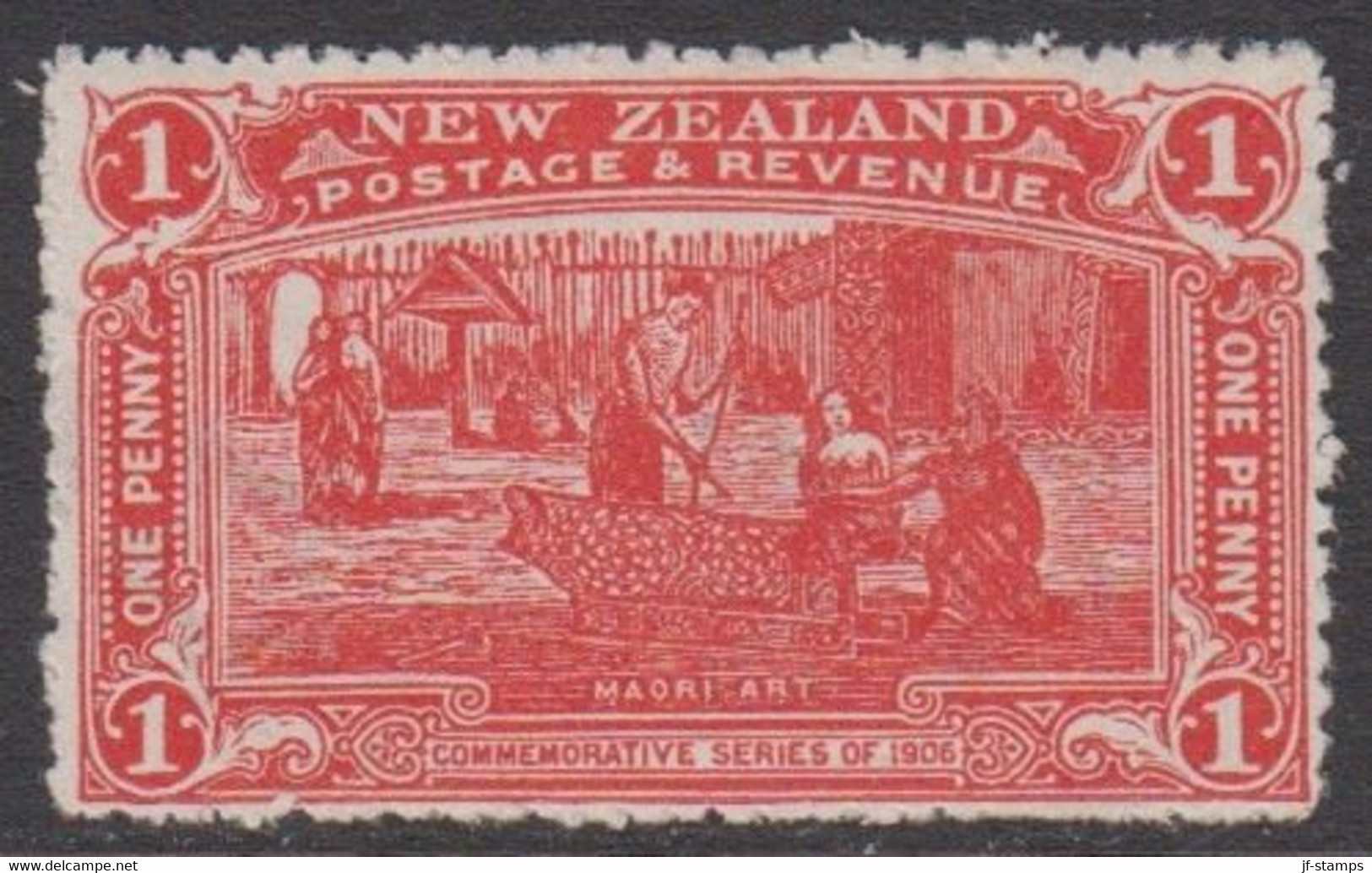 1906. New Zealand.  COMMEMORATIVE SERIES OF 1906 1 D Hinged. (MICHEL 115) - JF411434 - Neufs