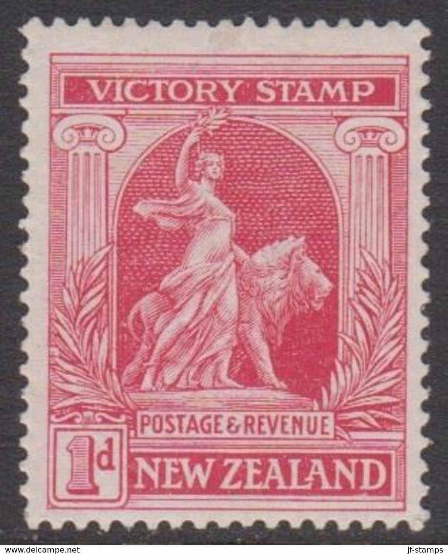 1920. New Zealand. Victory Issue 1 D  Hinged. (MICHEL 156) - JF411437 - Unused Stamps