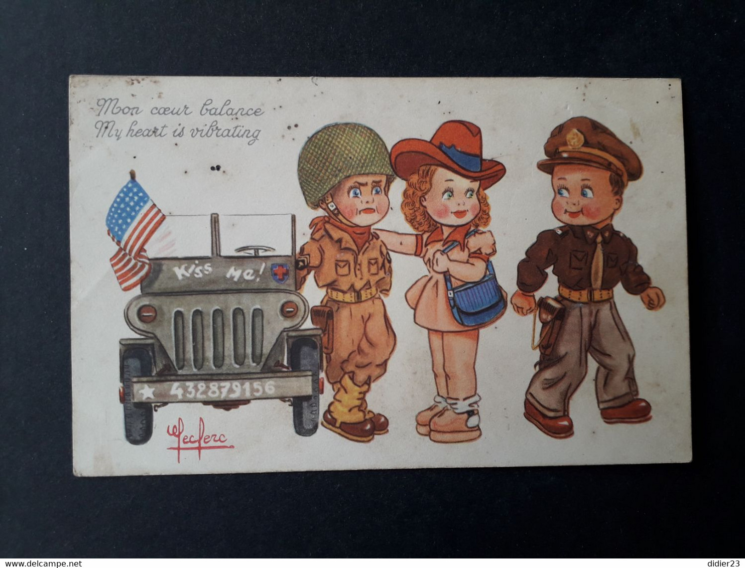 ?? MILITAIRE MILITAIRE AMERICAIN JEEP - Leclerc